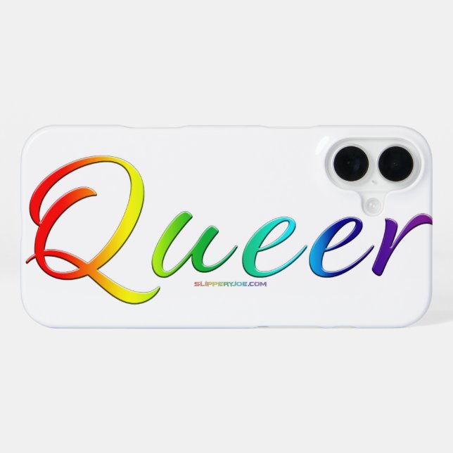 Coque iPhone Le mot unique expressif et étrange de SlipperyJoe  (Verso Horizontal)