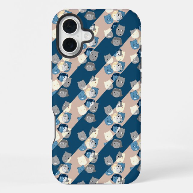 Coque iPhone Le motif de fond des Sbuirrels (Verso)
