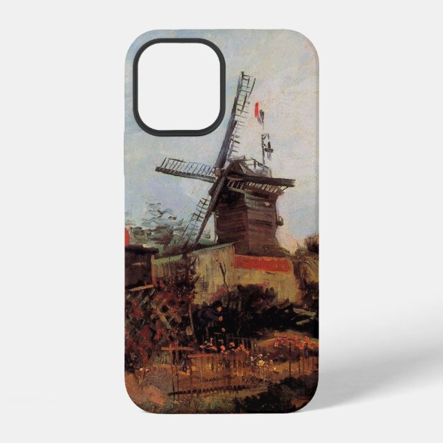 Coque iPhone Le Moulin de Blute Fin par Vincent van Gogh (Verso)