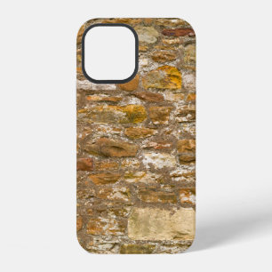 Coque iPhone 12 Le mur en pierre arrière - plan et texture. Haute