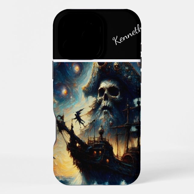 Coque iPhone Le navire du capitaine crâne (Verso)