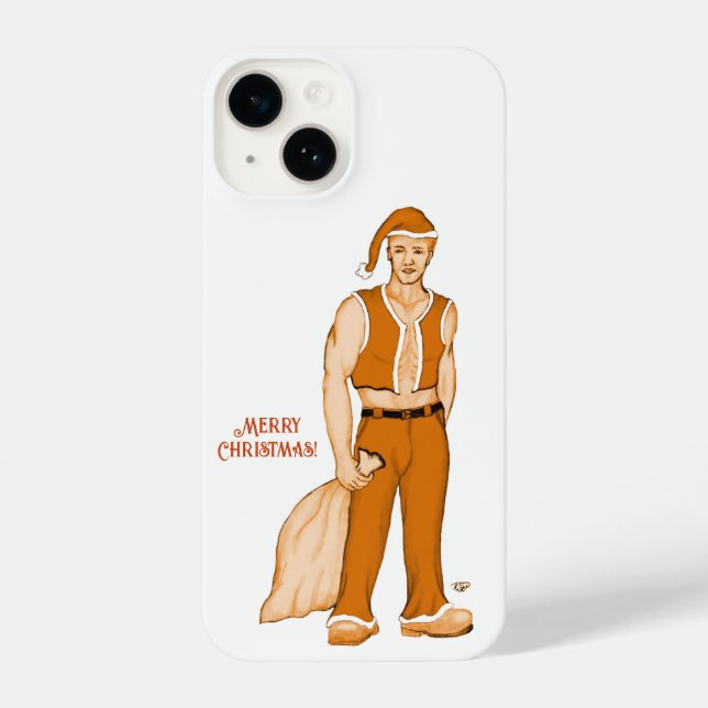 Coque iPhone Le nouveau Père Noël - Joyeux Noël ! (Verso)
