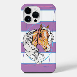 Coque Pour Pour iPhone 14 Pro Max Le Palomino (violet, bleu & blanc) Case-Mate iPho