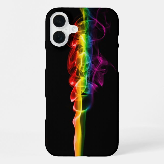 Coque iPhone Le panache d'énergie arc-en-ciel de SlipperyJoe a  (Verso)