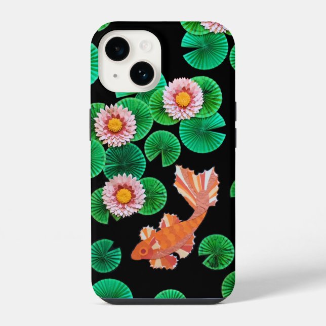 Coque iPhone Le papier Koi Pond (Verso)