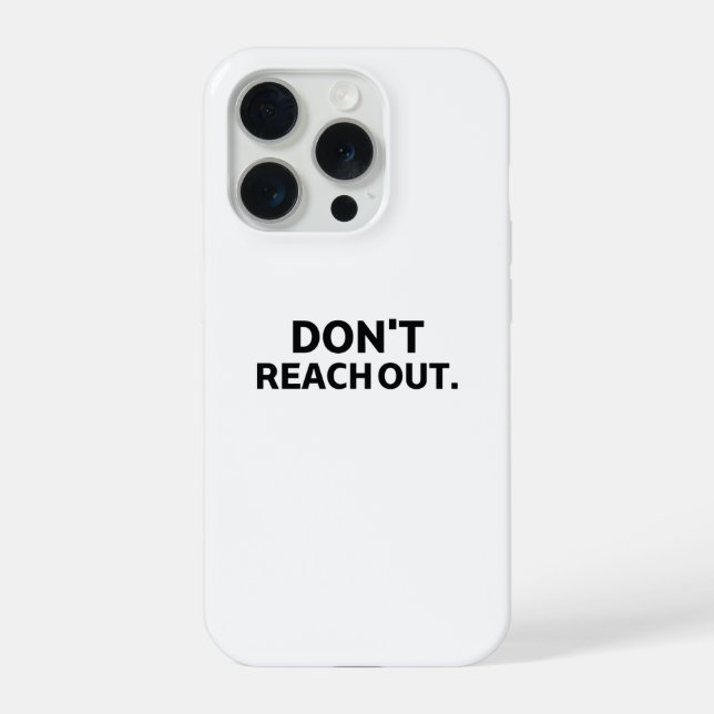 Coque iPhone Le pare-feu numérique | Ne tendez pas la main (Verso)