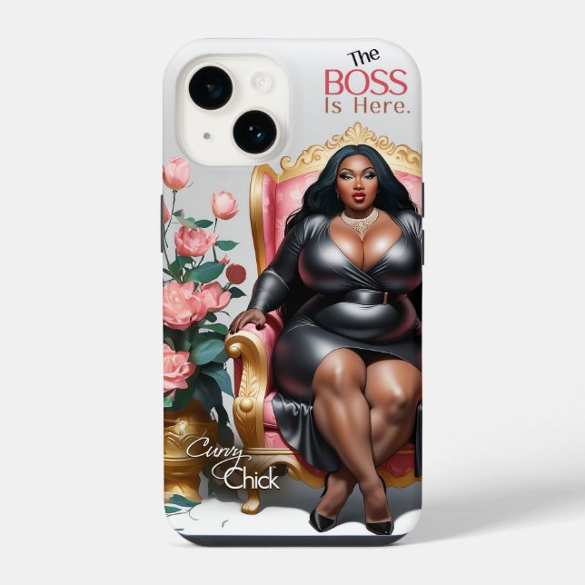 Coque iPhone Le patron est là (Verso)