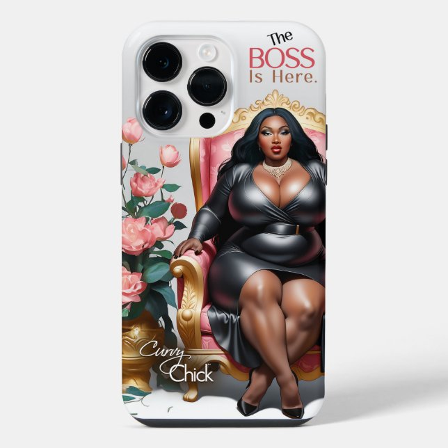 Coque iPhone Le patron est là (Verso)