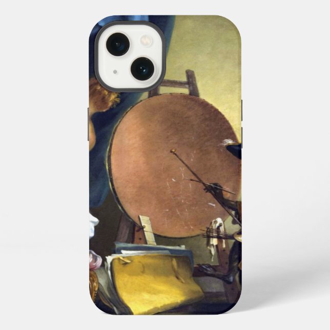 Coque iPhone Le peintre de singe (Verso)