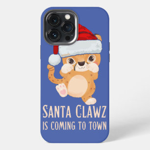 Etui iPhone 13 Pro Max LE PÈRE NOËL ARRIVE EN VILLE X-mas drôle