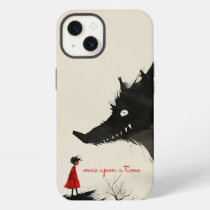 Etui iPhone 13 Le Petit Chaperon Rouge & le Loup Mauvais