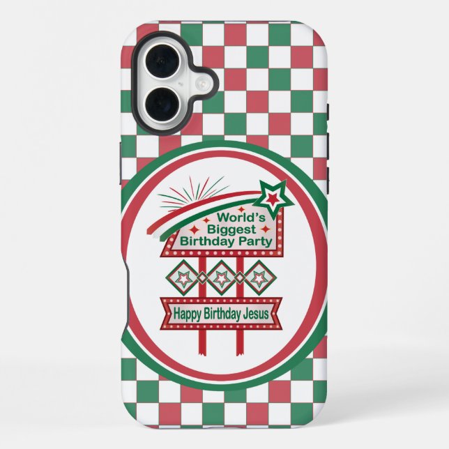 Coque iPhone Le plus grand marquee de fête d'anniversaire au mo (Verso)