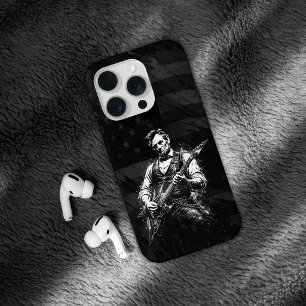 Coque iPhone 15 Pro Le président Abraham Lincoln jouant de la guitare