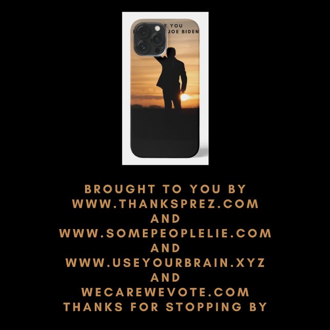 Coque iPhone Le président Merci Joe Biden (Créateur téléchargé)