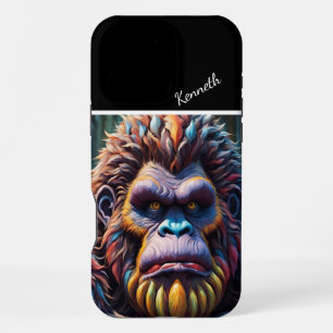 Coque iPhone 16 Pro Max Le regard coloré de Bigfoot
