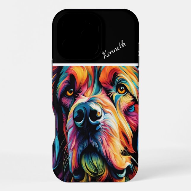 Coque iPhone Le Regard de Rainbow Dog (Verso)