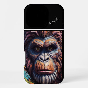 Coque iPhone 16 Pro Max Le regard du grand pied d'un primate