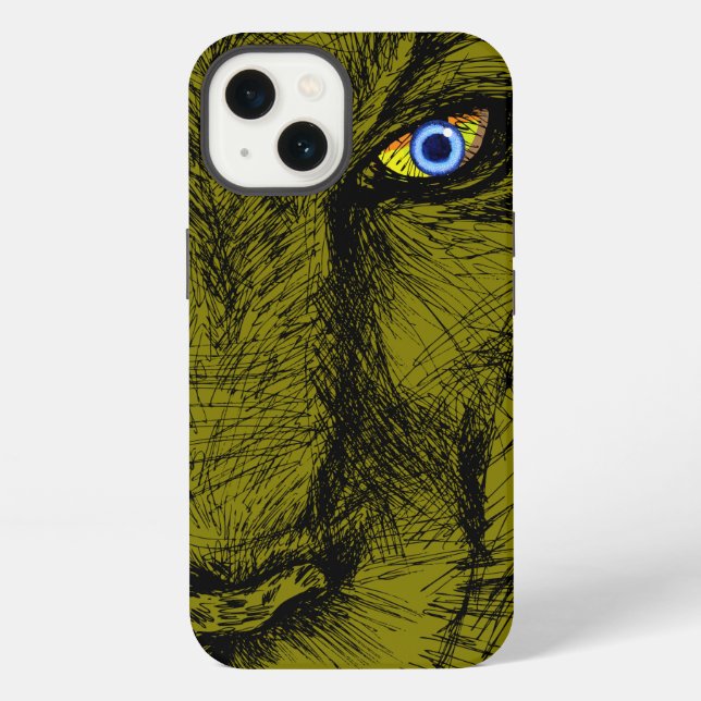 Coque iPhone Le regard du tigre (Verso)