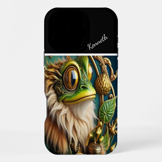 Coque iPhone Le Roi Grenouille Verte (Verso)