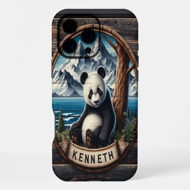 Coque iPhone Le sanctuaire caché de Panda : satisfaction Bambou (Verso)