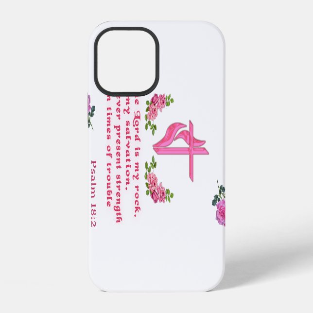 Coque iPhone Le Seigneur est mon rocher (Verso)