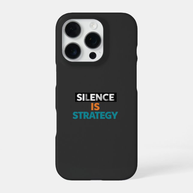 Coque iPhone Le silence est (Verso)