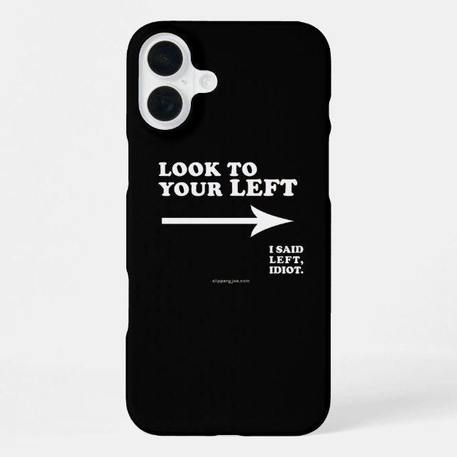 Coque iPhone Le SlipperyJoe s'avère à votre gauche épais géomét (Verso)