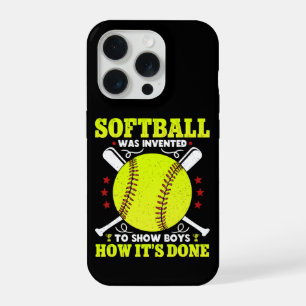 Coque iPhone 15 Pro Le softball a été inventé pour montrer aux garçons