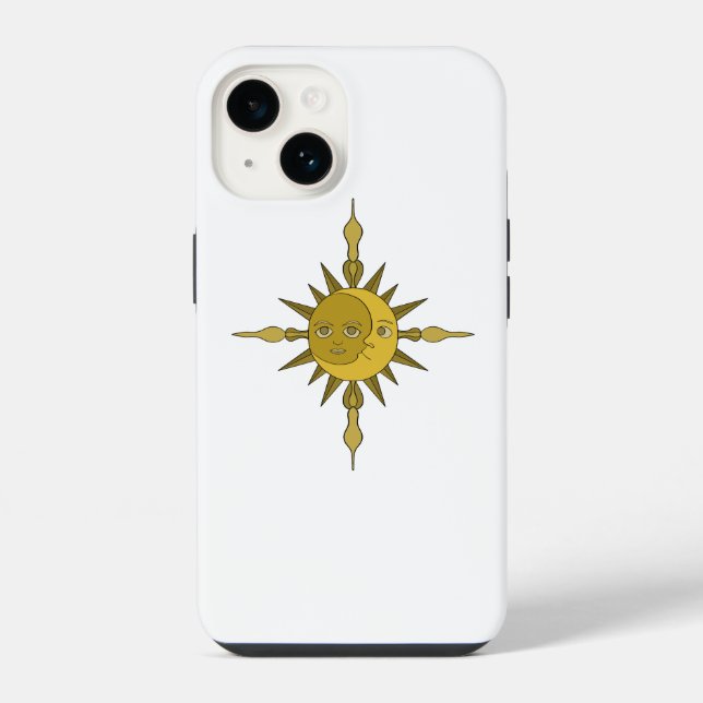 Coque iPhone Le soleil et la lune (Verso)