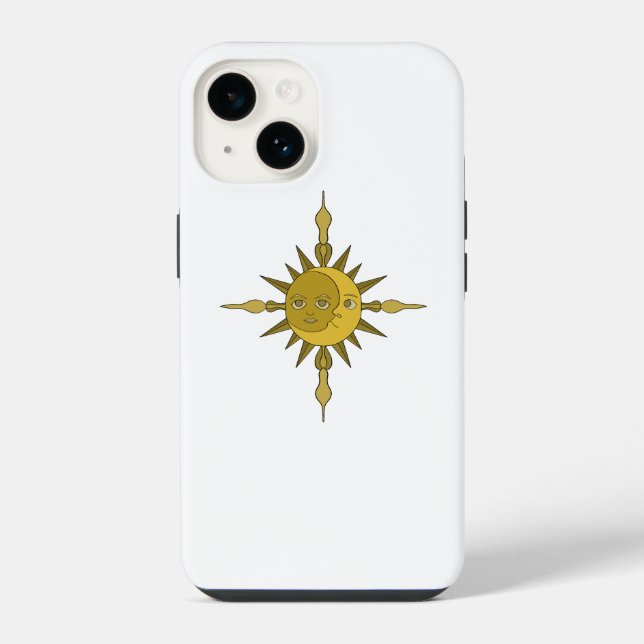 Coque iPhone Le soleil et la lune (Verso)
