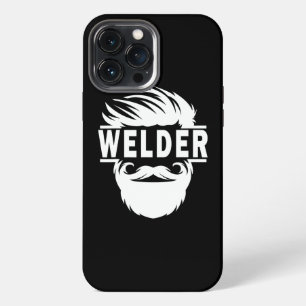 Etui iPhone 13 Pro Max Le soudeur barbu drôle Arc Mig Tig Soudage au gaz