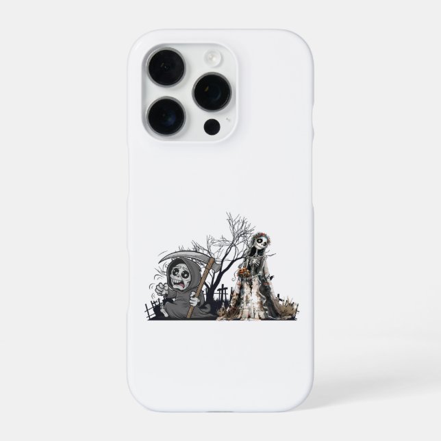 Coque iPhone Le squelette et la mariée cadavre. (Verso)