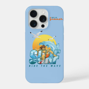 Coque iPhone 15 Pro Le surfeur monte la vague (M)