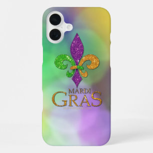Coque iPhone 16 Plus Le vert violet doré festif de SlipperyJoe sur le t