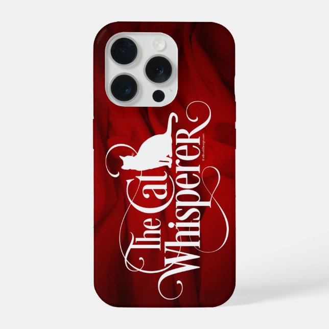 Coque iPhone Le Whisperer de chat (Verso)