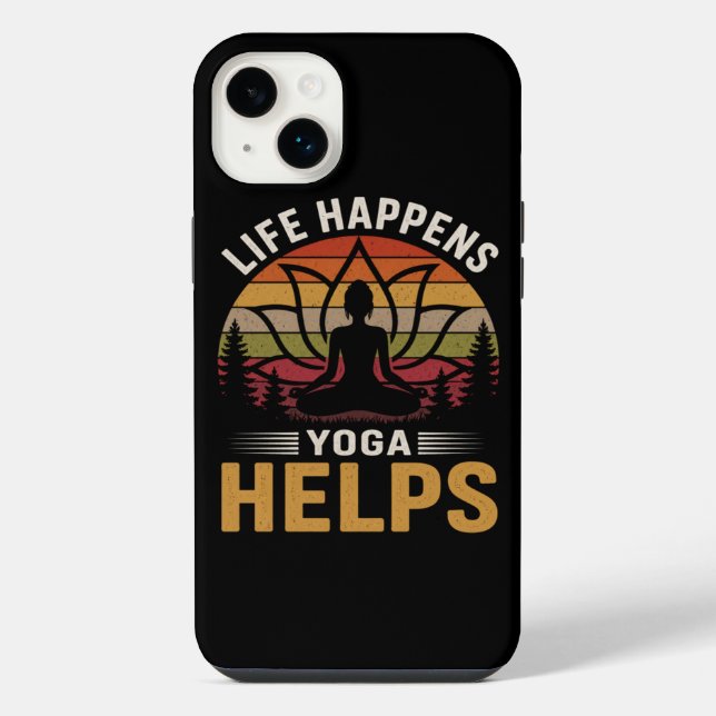 Coque iPhone Le Yoga Aide à Vivre (Verso)