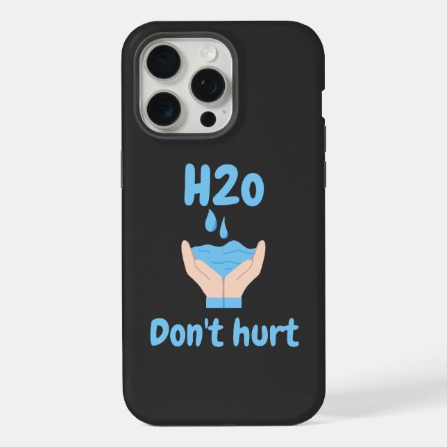Coque iPhone l'eau ne fait pas mal (Verso)