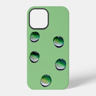 Coque iPhone 12 L'eau verte goutte de l'eau