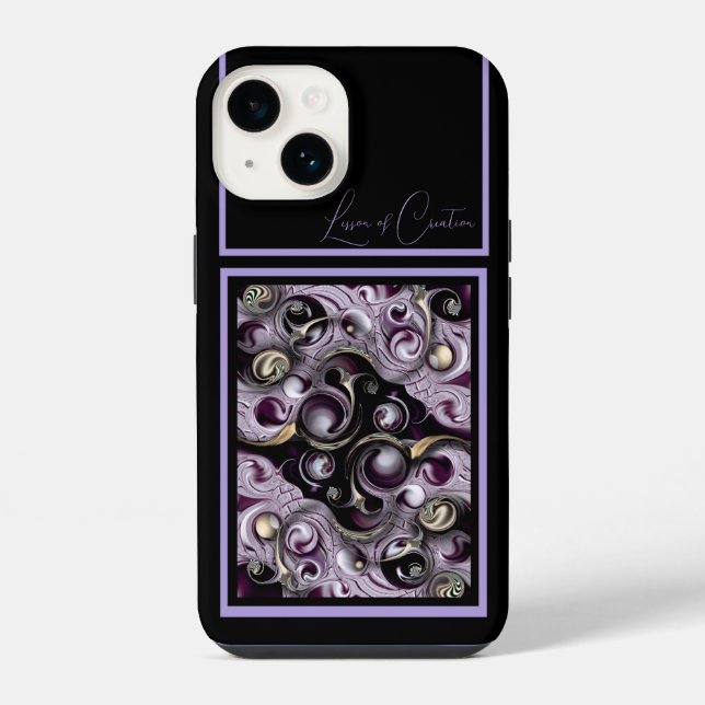Coque iPhone "Leçon de création", Boîtier Apple iPhone 14 (Verso)