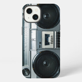 Etui iPhone 13 Lecteur de cassette Boombox vintage Retro 80s