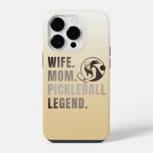 Coque Pour iPhone 14 Plus Légende de Pickleball Femme Maman - Vintage Drôle