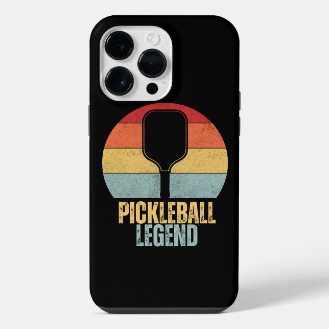 Coque iPhone Légende drôle de Pickleball (Verso)