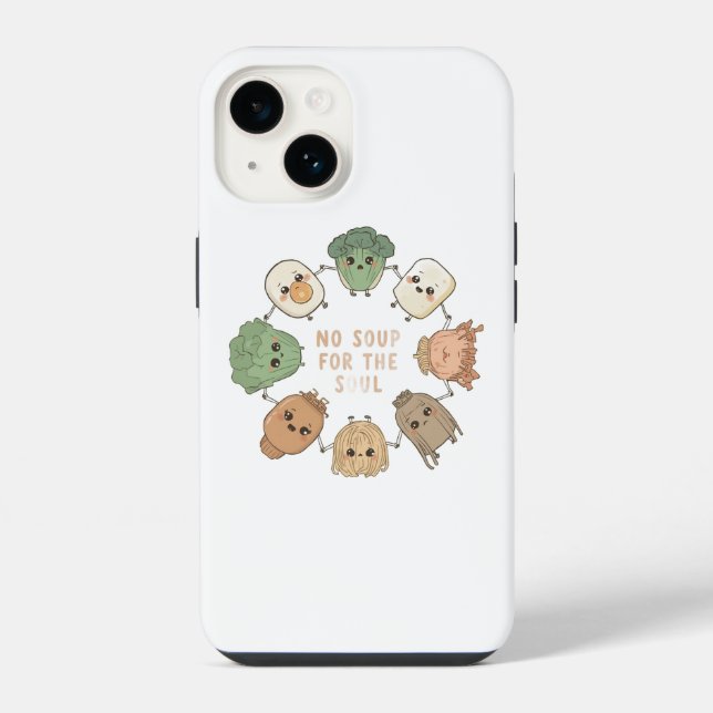 Coque iPhone légumes animés mignons (Verso)