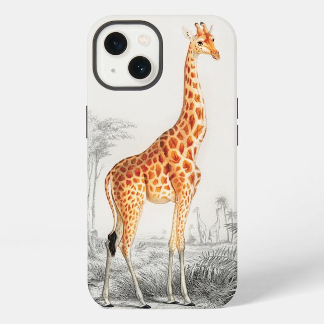 Coque iPhone L'élégante girafe  (Verso)