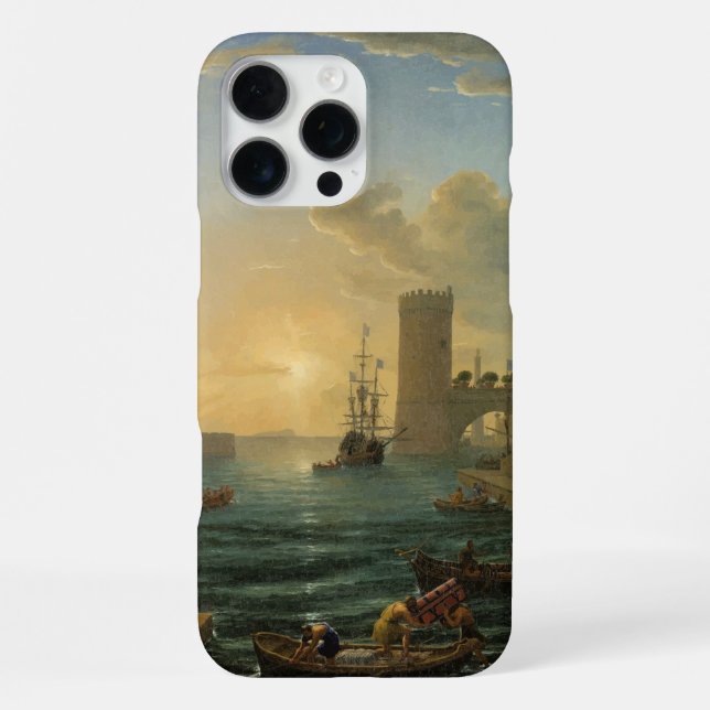 Coque iPhone L'embarquement de la Reine de Saba (Verso)