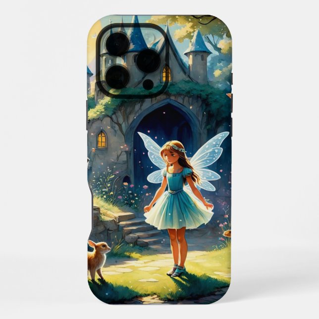 Coque iPhone "L'enchantement de la lune La forêt de la fée (Verso)