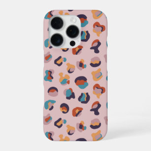Coque iPhone 16 Pro Leopard animal rose moderne