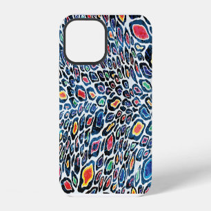 Coque iPhone 12 Léopard Coloré : Impression de Texture Vibrante
