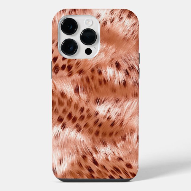 Coque iPhone Léopard rose rose (Verso)