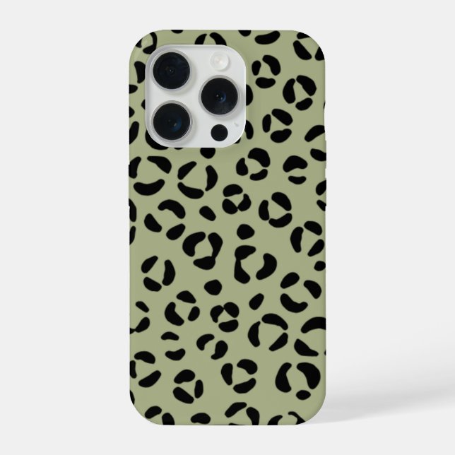 Coque iPhone Léopard Sagement (Verso)